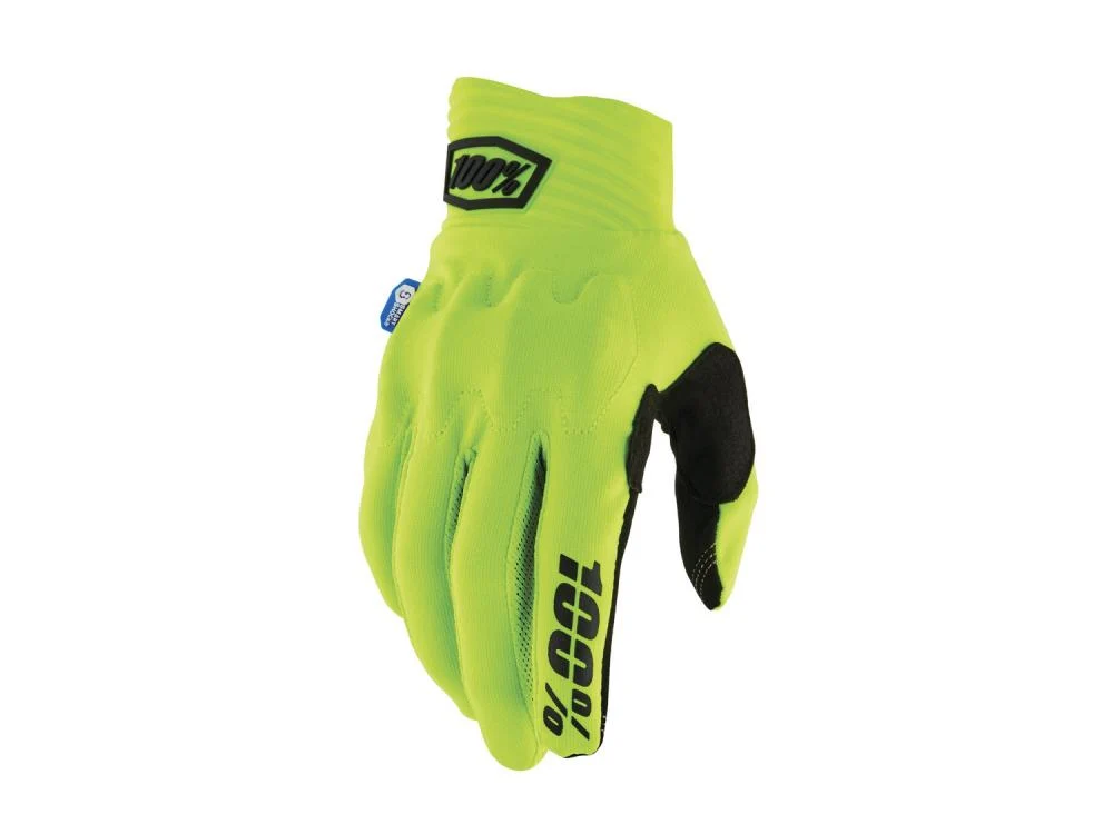 100% 100% Cognito Smart Shock Gloves L Fluo Yellow / Black