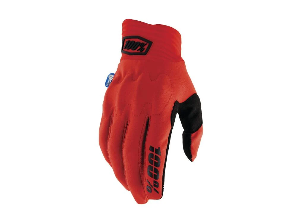 100% 100% Cognito Smart Shock Gloves M Red/Black