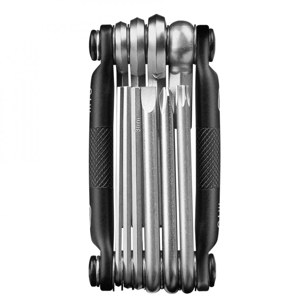 Crankbrothers Crankbrothers M10 Multitool Midnight Edition  Hochwertiges 10-in-1 Fahrradwerkzeug mit Seitengriffen für sicheren Halt, ideal für unterwegs