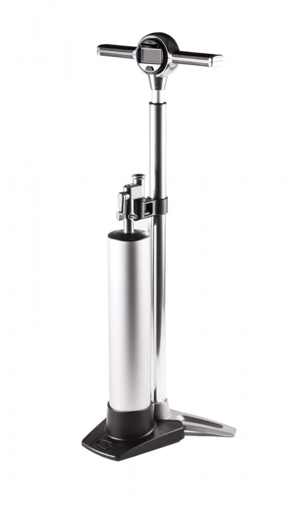 Crankbrothers Crankbrothers Klic Standpumpe Tubeless Tank digitales Manometer silber