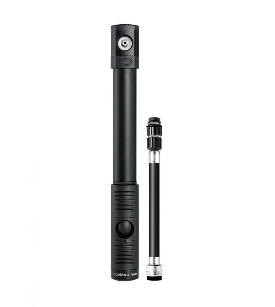 Crankbrothers Crankbrothers Klic HP Handpumpe inkl. Rahmenhalter Midnight Edition schwarz – Bild 2