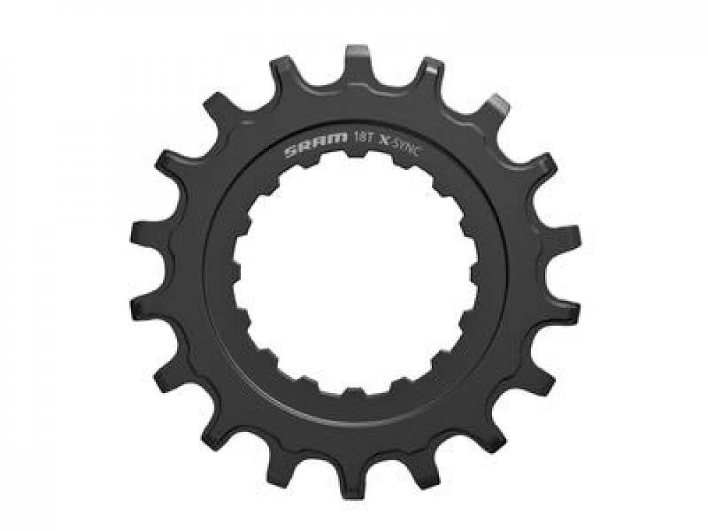 SRAM SRAM X-Sync Kettenblatt E-MTB 18T, Direct Mount, Stahl, schwarz für Bosch Antriebe