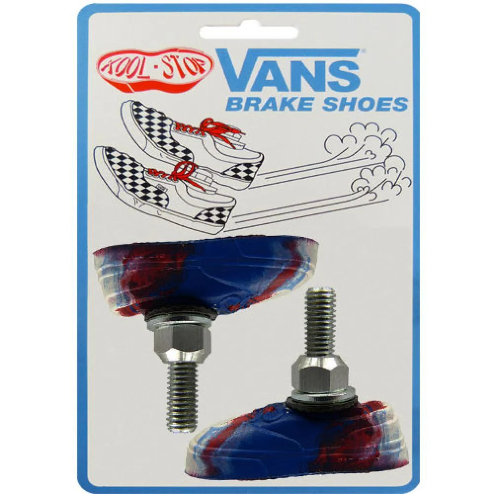 Kool-Stop Kool-Stop Bremsschuh V-Brake BMX, T7 Vans rot/weiß/blau, VSWIRL