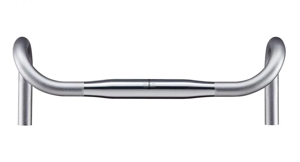Ritchey Ritchey Classic Neo Classic Drop Lenker 31,8 mm, 42 cm Breite, 128 mm Drop, 73 mm Reach, 0° Backsweep, hochglanzpoliertes Silber, Aluminium 6061, kompatibel mit Aerolenkern – Bild 2
