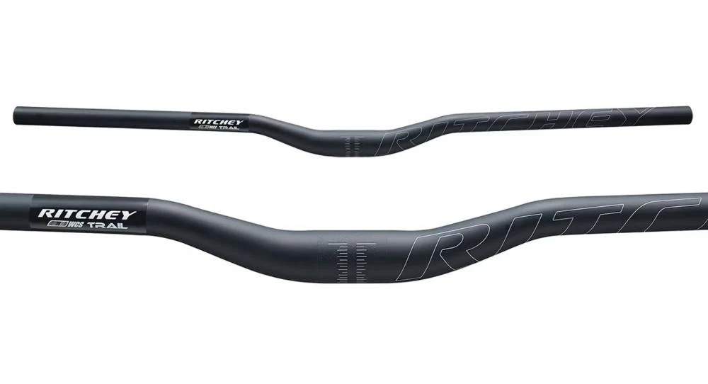 Ritchey Ritchey WCS Trail Low Rizer Lenker 31,8 mm, 800 x 20 mm, 10° Backsweep, 4° Upsweep, Farbe: Blatte Black, ultrastabil und leicht für harten Offroad-Einsatz – Bild 4