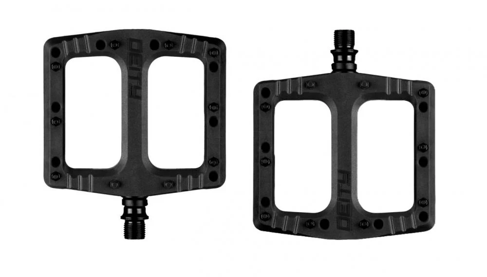 Deity Deity Deftrap Plattform-Pedale Black - 113×103 mm Nylon-GFK-Komposit, 10 Pins, abgedichtete Lager