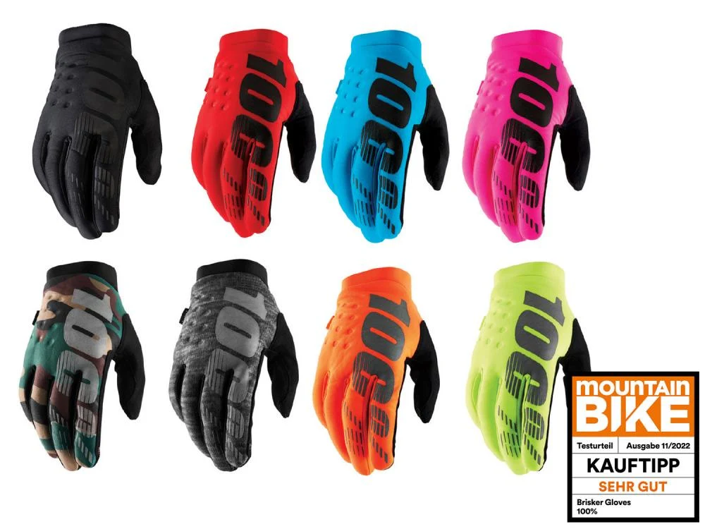 100% 100% Brisker Cold Weather Glove XL Fluo Yellow / Black – Bild 2