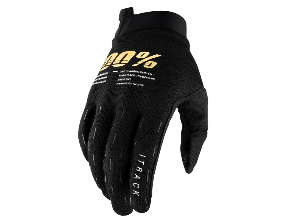 100% 100% iTrack Youth Gloves S black