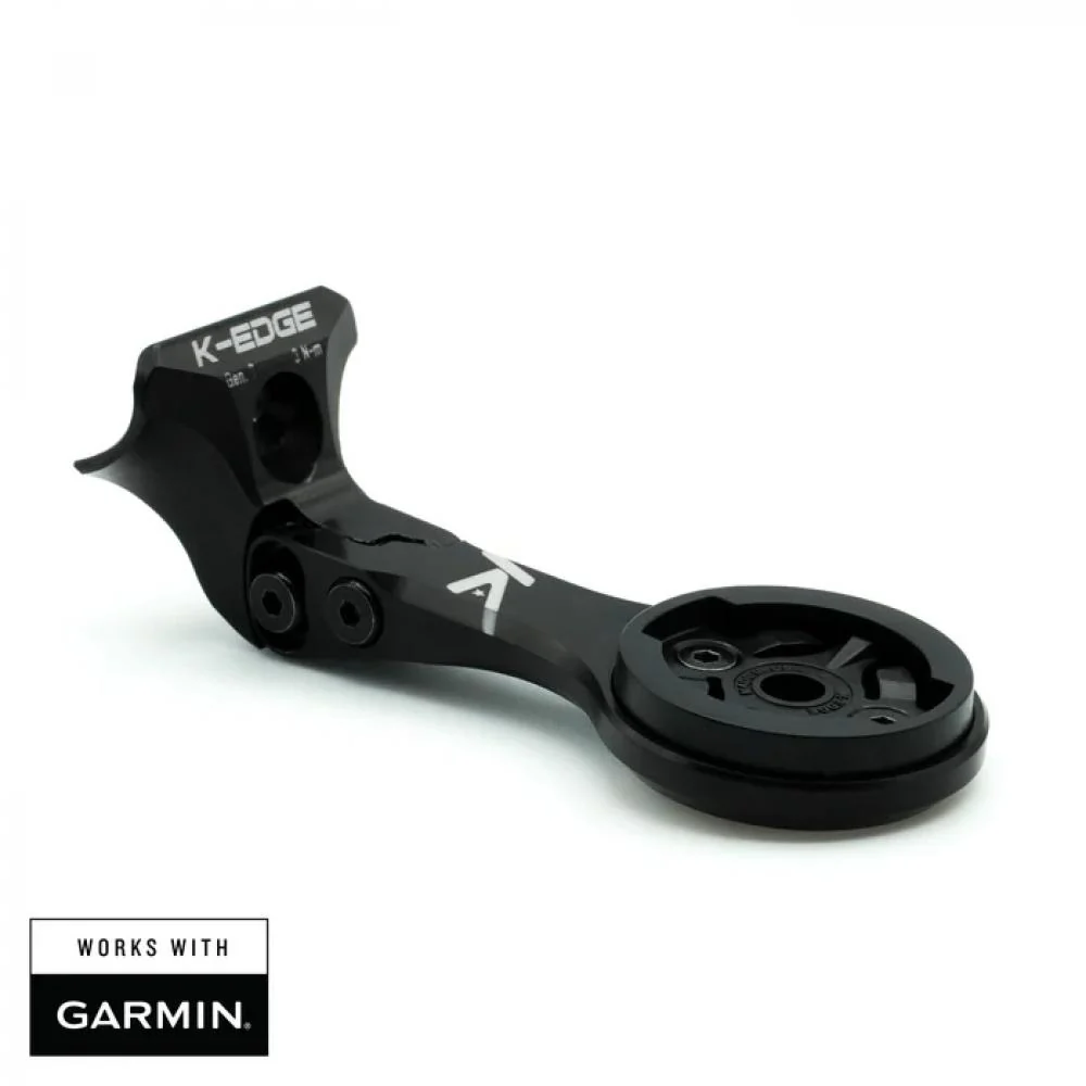 KEdge K-Edge Garmin Gen7 Madone Combo Halterung für Trek Madone SLR Gen7 Lenker, kompatibel mit Garmin Fahrradcomputern, integrierter GoPro-Halterung, CNC-gefräst, schwarz eloxiert