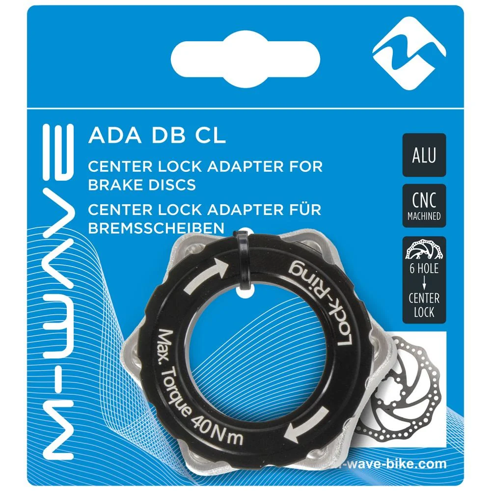 Messingschlager Messingschlager Centerlock Adapter ADA DB CL M-WAVE für Scheibenbremsen schwarz