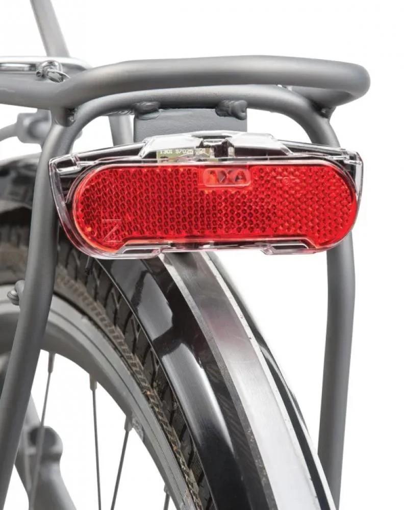 AXA AXA Slim Steady LED Gepäckträgerrücklicht 50 mm, Standlicht, StVZO-konform, für Dynamo & 6V E-Bike, Reflektor integriert, 20 mm Bauhöhe