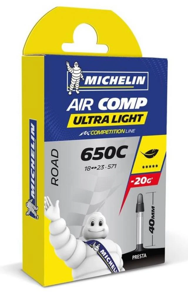 Michelin Michelin Schlauch A1 Aircomp Ultralight 28" 18/25-622, SV 52 mm
