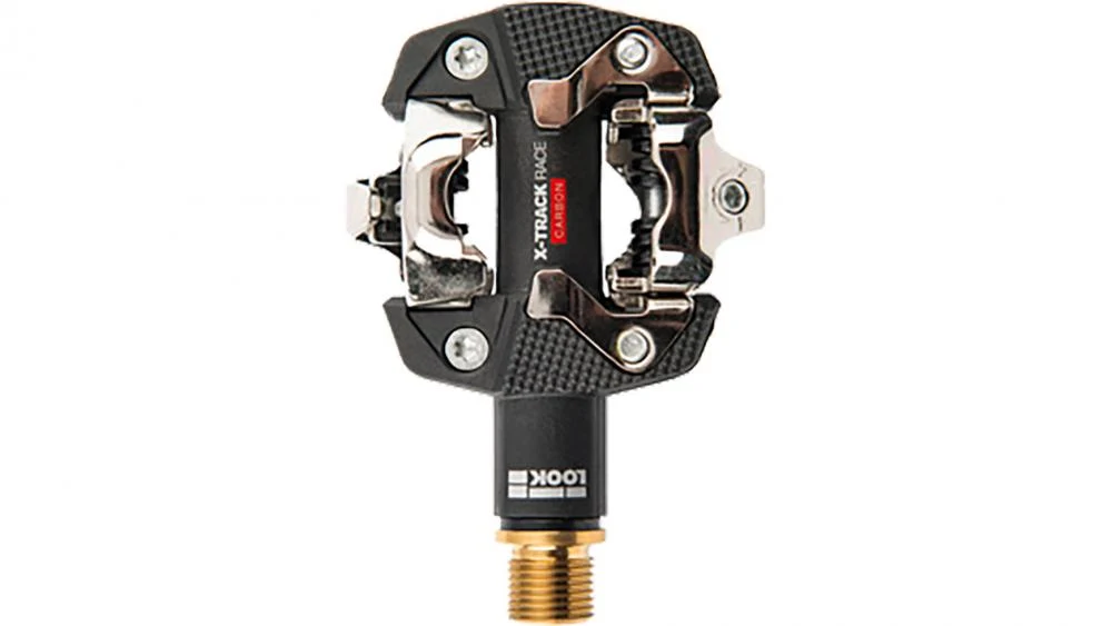 Look Look X-Track Race Carbon Titan black MTB Pedal, Carbonkörper, Titanachse, 1 Paar, einstellbare Auslösehärte, großer Kontaktbereich, SPD-kompatibel – Bild 2