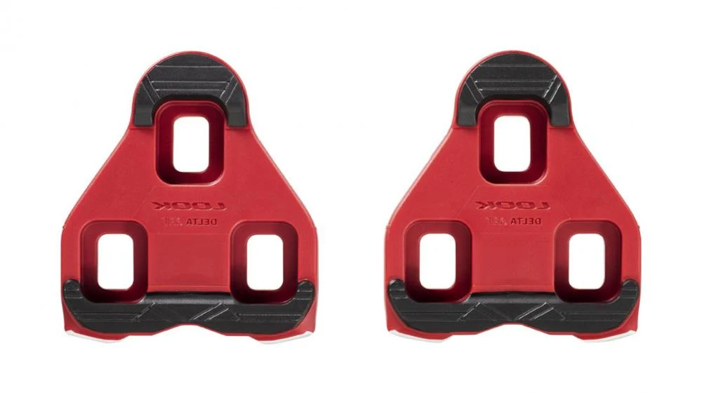Look LOOK Delta Grip Pedalplatten Rot - Delta Cleats 9° Grip-Gummi & Silent Float – Bild 2