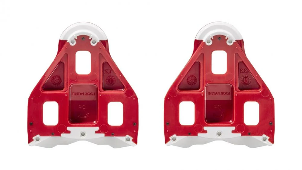 Look LOOK Delta Grip Pedalplatten Rot - Delta Cleats 9° Grip-Gummi & Silent Float – Bild 3