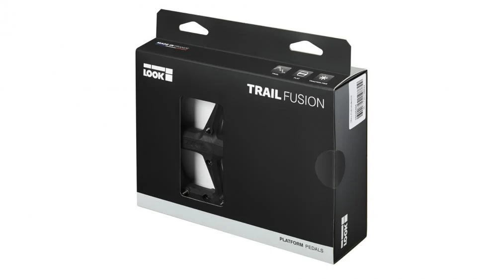Look LOOK Plattformpedale Trail Fusion schwarz, Composite Körper, Chromoly-Achse, 8 austauschbare Pins pro Seite, 107 × 105 mm, 1 Paar – Bild 2
