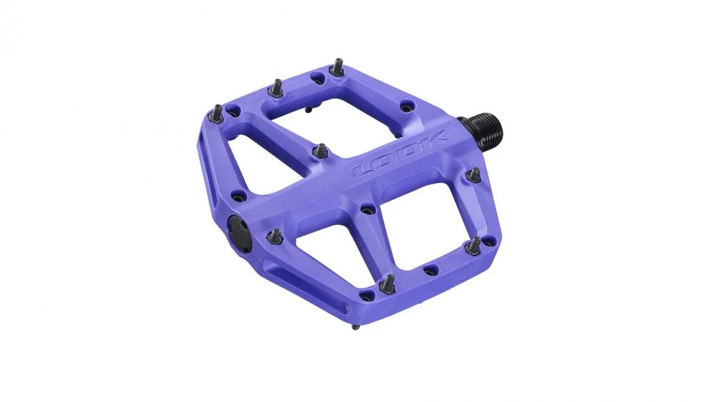 Look LOOK Trail Fusion Plattformpedale Composite Chromoly 1 Paar, MTB Trail Flatpedale lila, 107 × 105 mm, 8 Pins/Seite – Bild 4