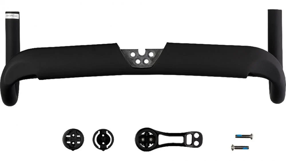 Look Look Combo Aero HB Carbon Lenker 44cm - Stealth matt schwarz, integriertes Cockpit für Aero-Rennräder, interne Kabelführung