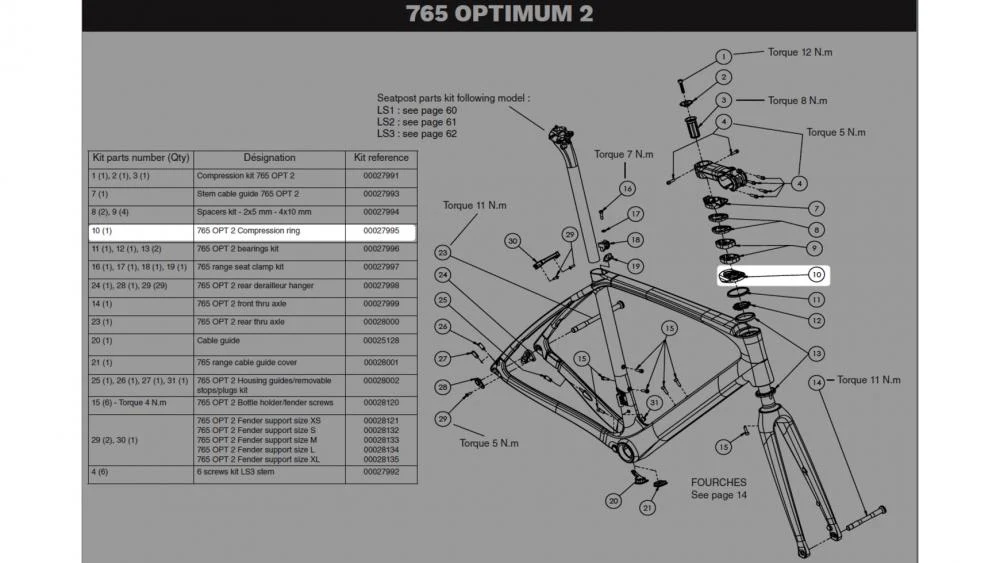 Look Cycle Look 765 OPT2 Compression Ring