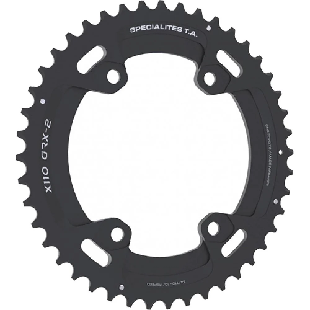 TA TA Kettenblatt X110 GRX-2 Gravel 44 schwarz außen 10/11f PL-481103G9-44