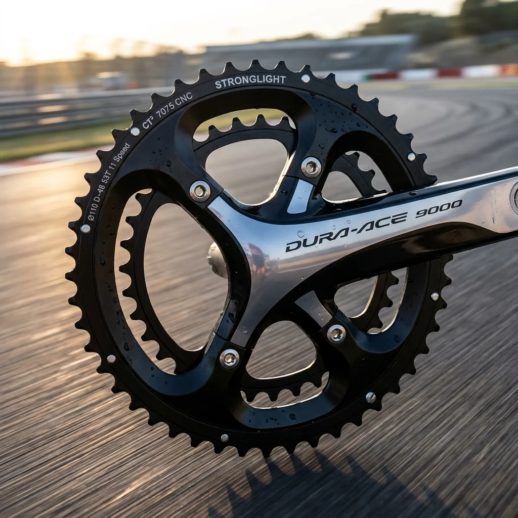 Stronglight Stronglight Kettenblatt CT2 schw 4A Dura Ace 9000 110MM 53Z – Bild 2