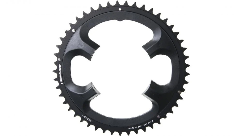 Stronglight Stronglight Kettenblatt 7075 schwarz 11fach 110mm 49Zähne Shimano FC-5800