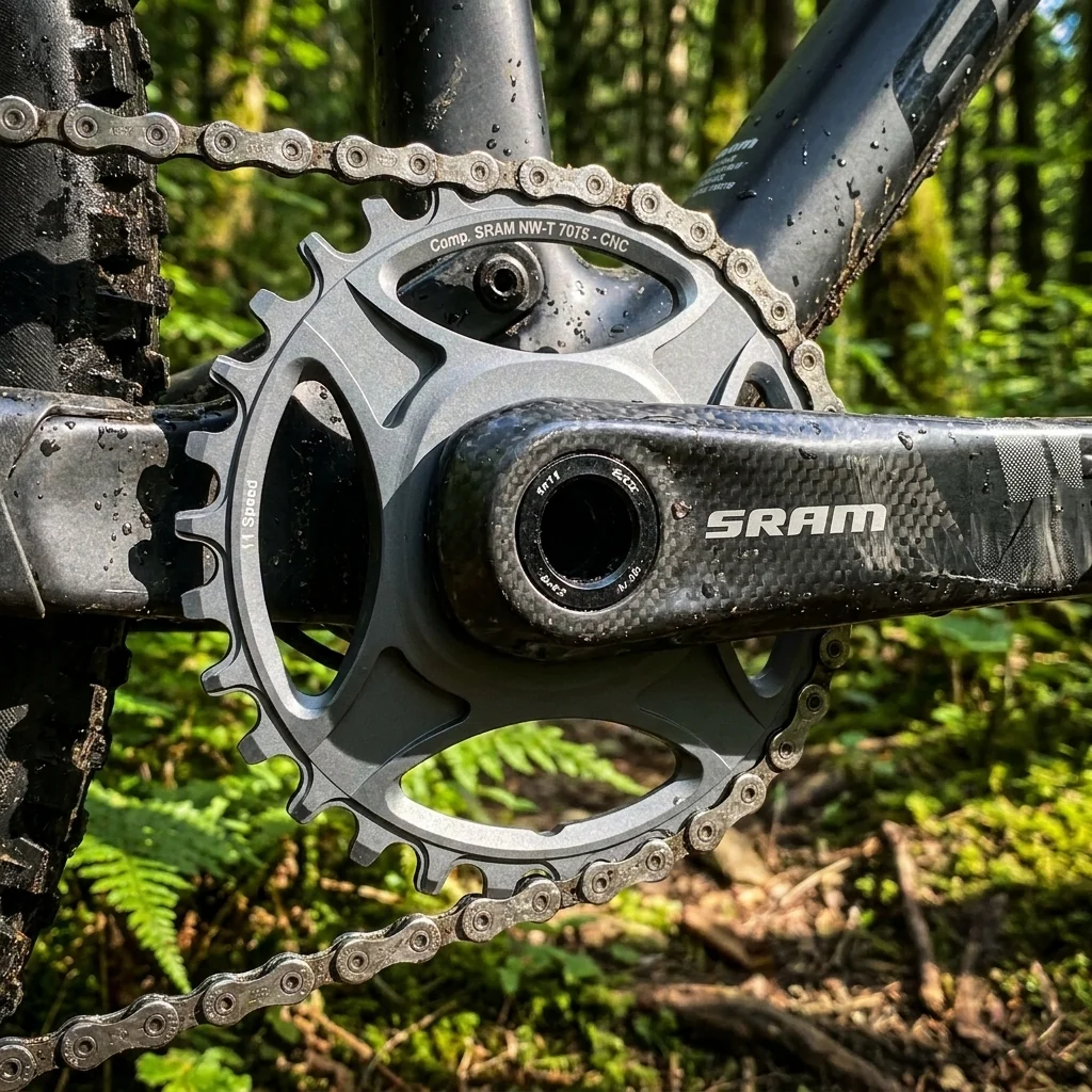 Stronglight Stronglight Kettenblatt Sram MTB 1x11 direct mount 34Z 6mm offset grau HT³ – Bild 2