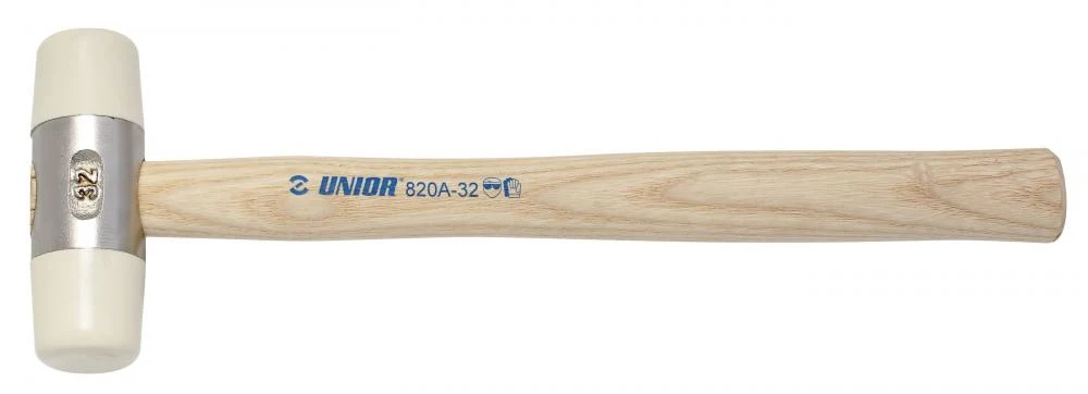 Unior Schonhammer mit Holzstiel Unior auswechselbare Köpfe, 27/90/280mm 820A