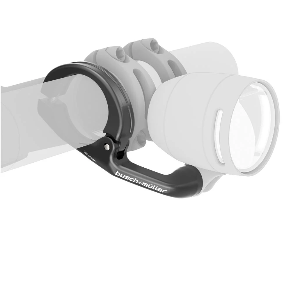 BuschundMueller Busch + Müller Busch&Müller Alu Halter für Scheinwerfer am Lenker 25 - 25.4 mm - 4mm und 31 8 mm - Adapter