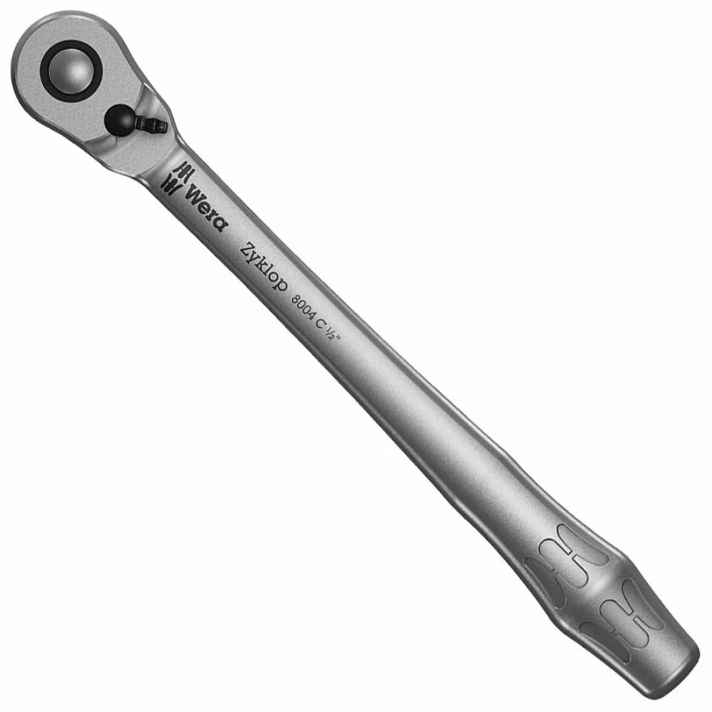 Wera Wera 8004 C Zyklop Metal-Knarre 1/2" Umschalthebel, 72 Zähne, 5° Rückholwinkel, Chrom-Molybdän, 281mm