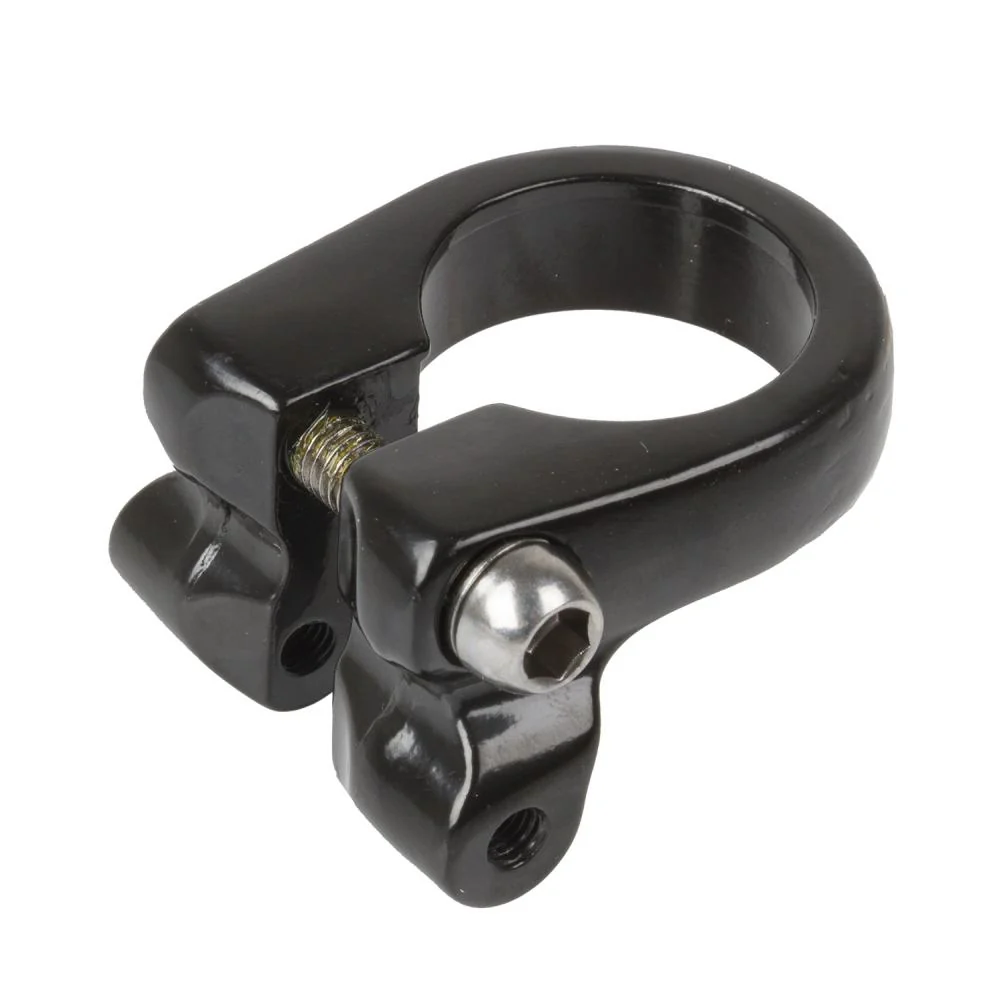 Messingschlager GmbH & Co. KG, Deutschland M-Wave Racky Sattelklemme 31,8 mm Alu schwarz mit M5-Gewindeösen für Gepäckträger – Bild 2