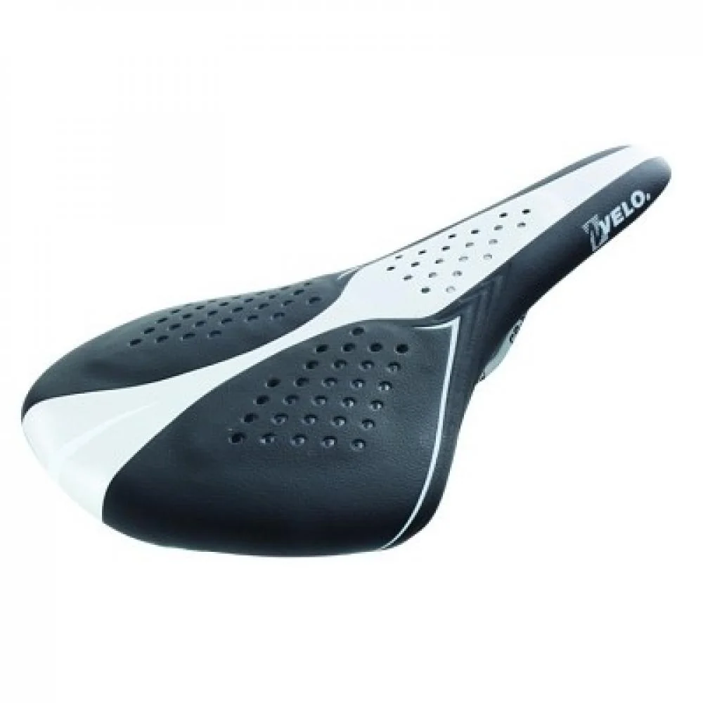 Velo VELO Sattel AIRTHRU GEL, schwarz/weiss