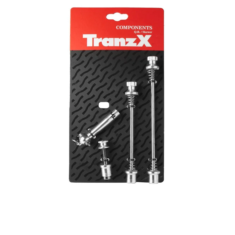 TranzX Messingschlager Achsen-Set Chrom 100-135 mm