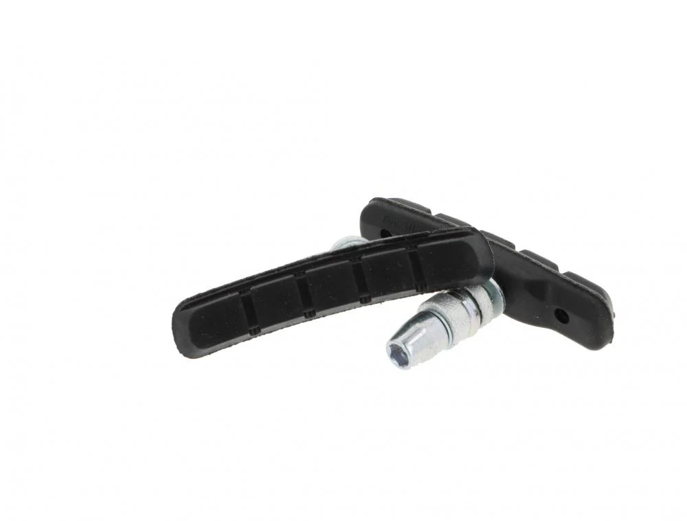 Promax Promax Felgenbremsschuh V-Brake 70 mm schwarz - Set 2 Stück, Alufelgen-kompatibel, inklusive Montagematerial, optimale Bremsleistung bei Nässe & Trockenheit