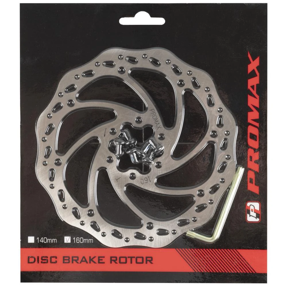 PROMAX Promax BD-160 Bremsscheibe Ø160mm 6-Loch Edelstahl, inkl. Schrauben & Torx, EN14766 geprüft – Bild 3