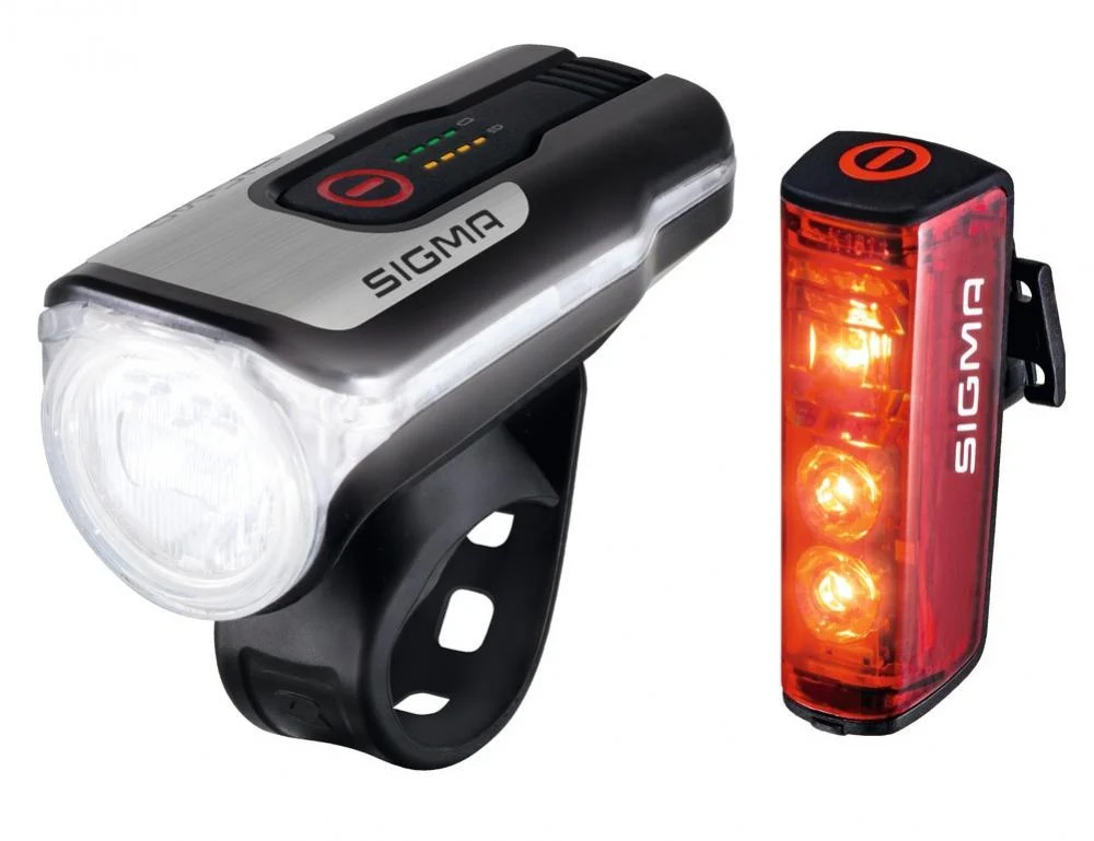 Sigma Sigma Akku-Beleuchtungsset AURA 80 USB & BLAZE - 80 Lux StVZO zugelassen