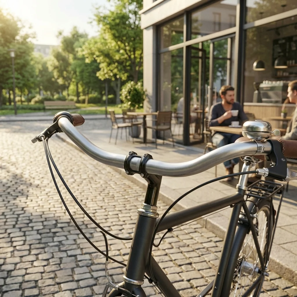 Ergotec Lenkerbügel Moon Cruiser Stahl Ø 25,4 mm 610 mm Alu-Look 53° Lenkerbuegel – Hauptansicht