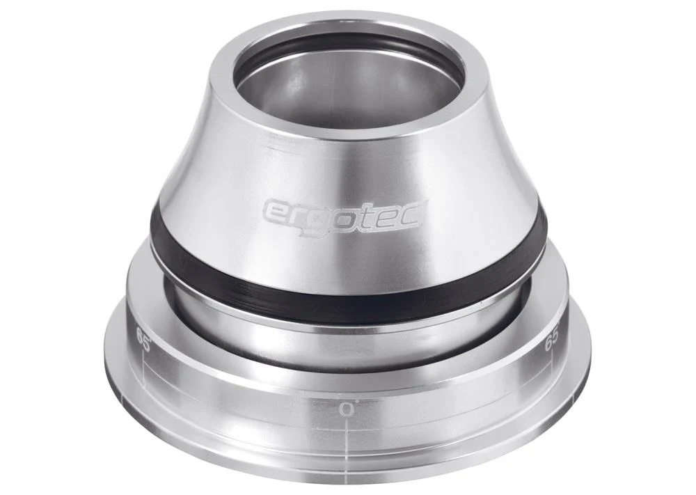 Humpert ergotec, Steuersatz, A118SAC-ES 1.5, Tapered 1 1/8" - 1,5", gewindelos semi-integriert, Maße 28.6/44-56/39.8mm, Einbauhöhe 36.2mm, 65°x65°, Lager Catridge, Material Aluminium, Farbe silber, Gewicht ca