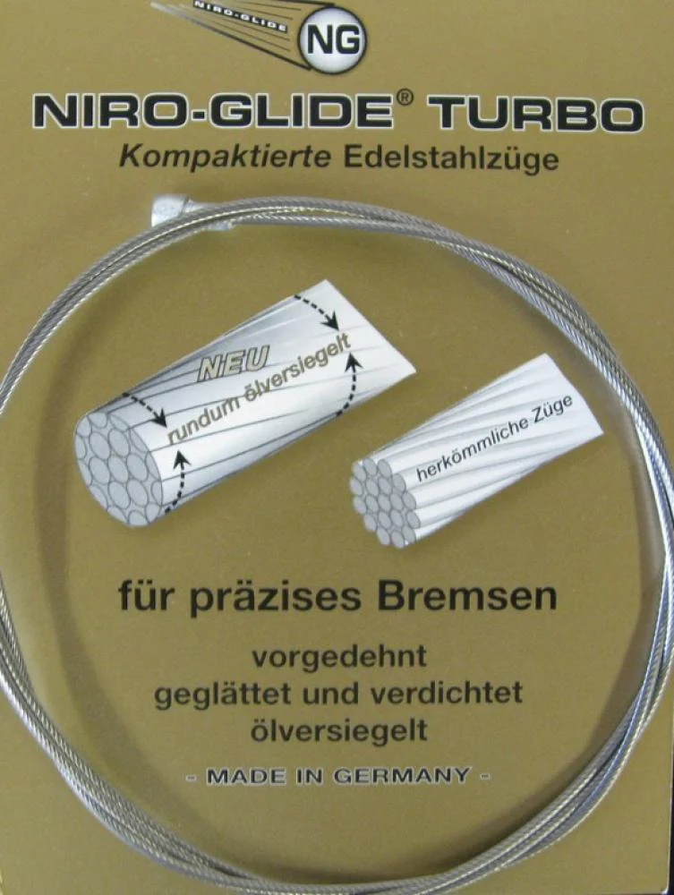 Diverse Fasi Bremsinnenzug-Edelstahl mit Quernippel 1800mm Ø1,1mm einzelverpackt – Bild 2