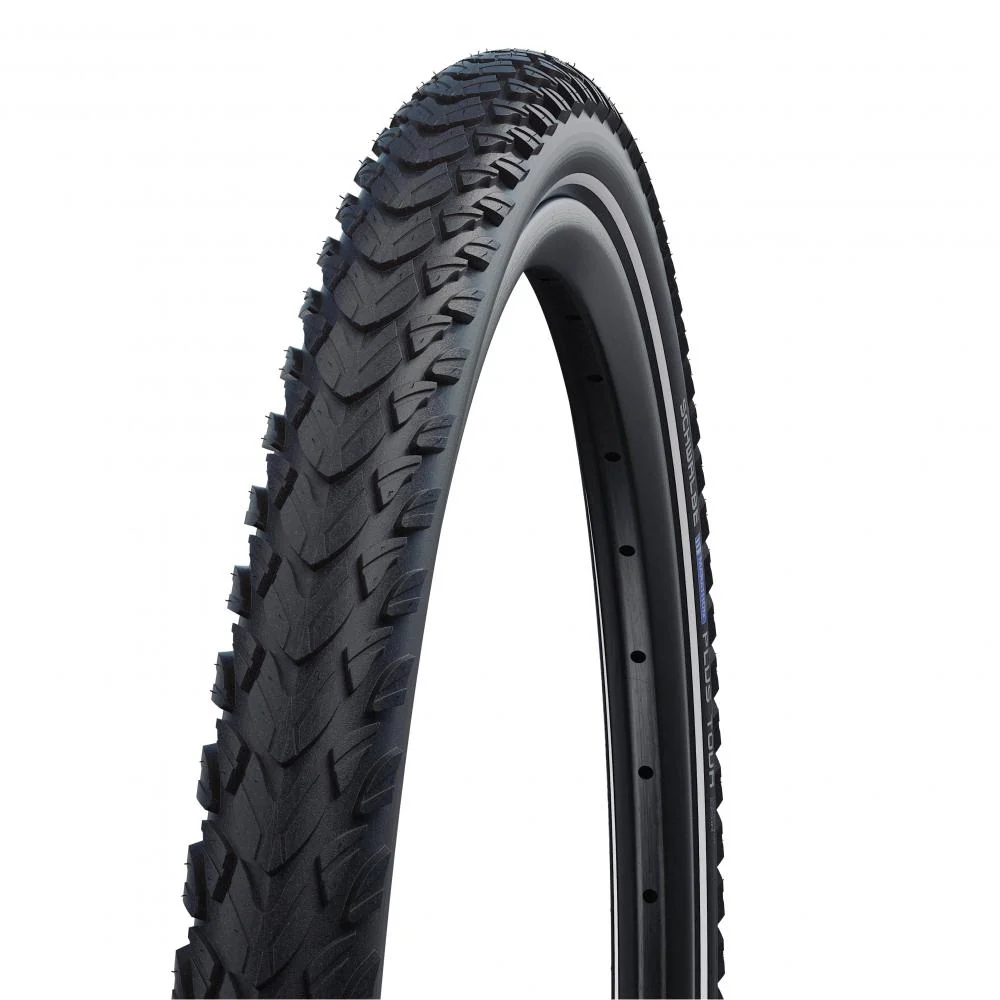 Schwalbe Schwalbe Marathon Plus Tour 26x2.00 Zoll (50-559) Drahtreifen, SmartGuard Pannenschutz, Addix Compound, E-Bike E-50 zertifiziert, schwarz mit Reflexstreifen