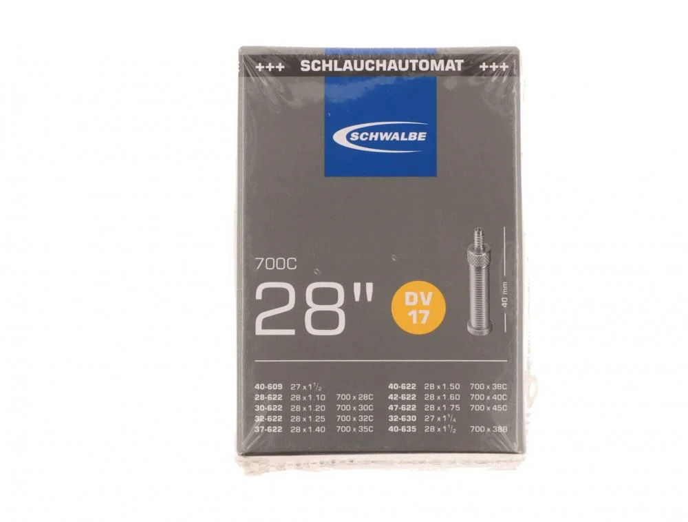 Schwalbe Schwalbe Schlauch DV17 in Folie 27/28x1 1/8-1.75" 28/47-622/635 DV 40mm