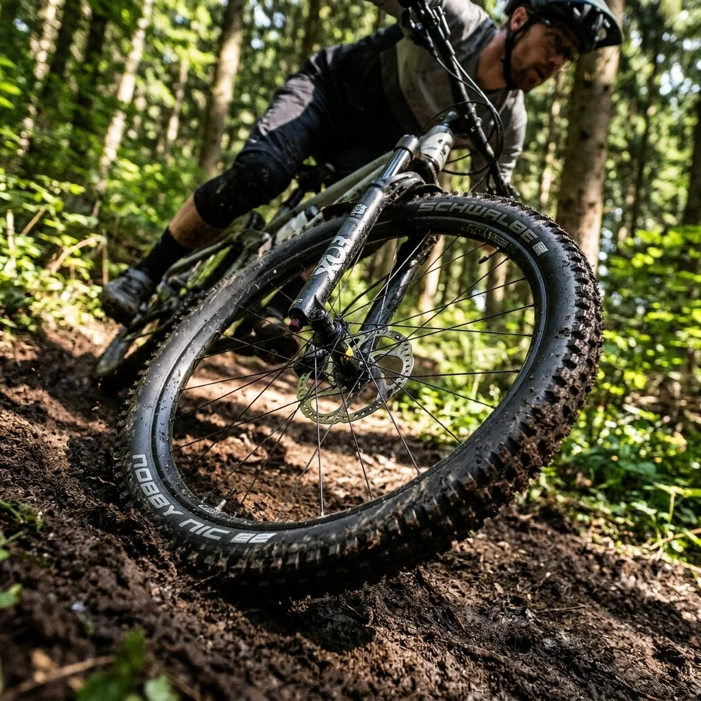 Schwalbe Schwalbe Reifen Nobby Nic 27.5x2.40 Zoll 60-584 schwarz TLR faltbar – Bild 5