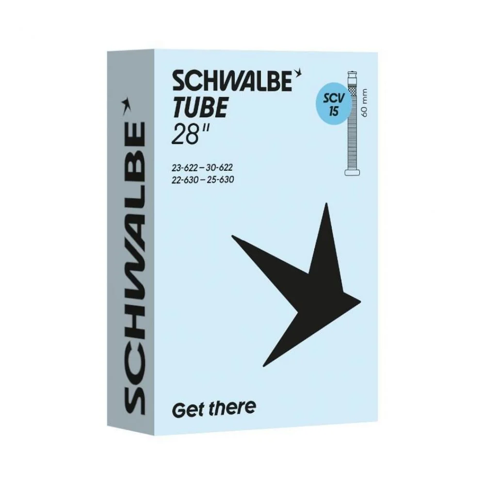 Schwalbe Schlauch Nr. 15 28 Zoll 23/30-622 SCV 60 mm – Hauptansicht