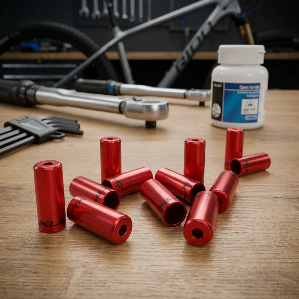 XLC XLC Endkappen f. Bremsaussenhülle BR-X10 rot, Innen Ø 5,0mm, 10 Stück auf Karte – Bild 2