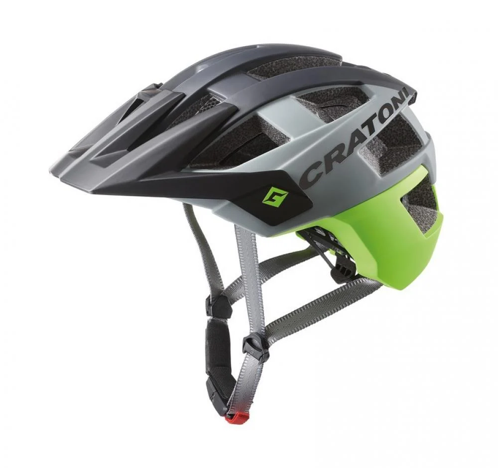 Cratoni Cratoni AllSet MTB-Helm schwarz/lime matt, Größe S/M (54-58 cm), 14 Belüftungsöffnungen, verstellbares Visier, Kamera-Port, ca. 300 g, Reflektoren, Insektenschutznetz
