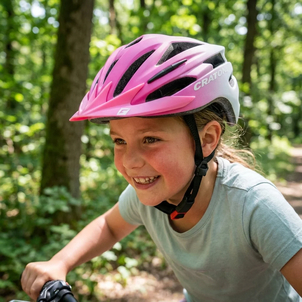 Cratoni Cratoni Kinderhelm Pacer jr pink weiß matt S/M 54 bis 58cm – Bild 2