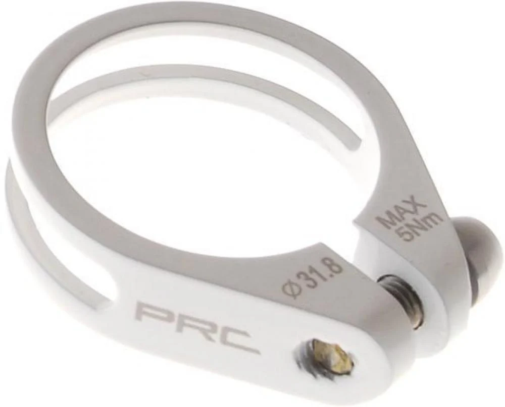 Procraft PRC SPK1 Sattelstützklemme Ø 31.8 mm Weiß - 9g Leichtgewicht aus CNC-Aluminium Sattelklemme – Hauptansicht