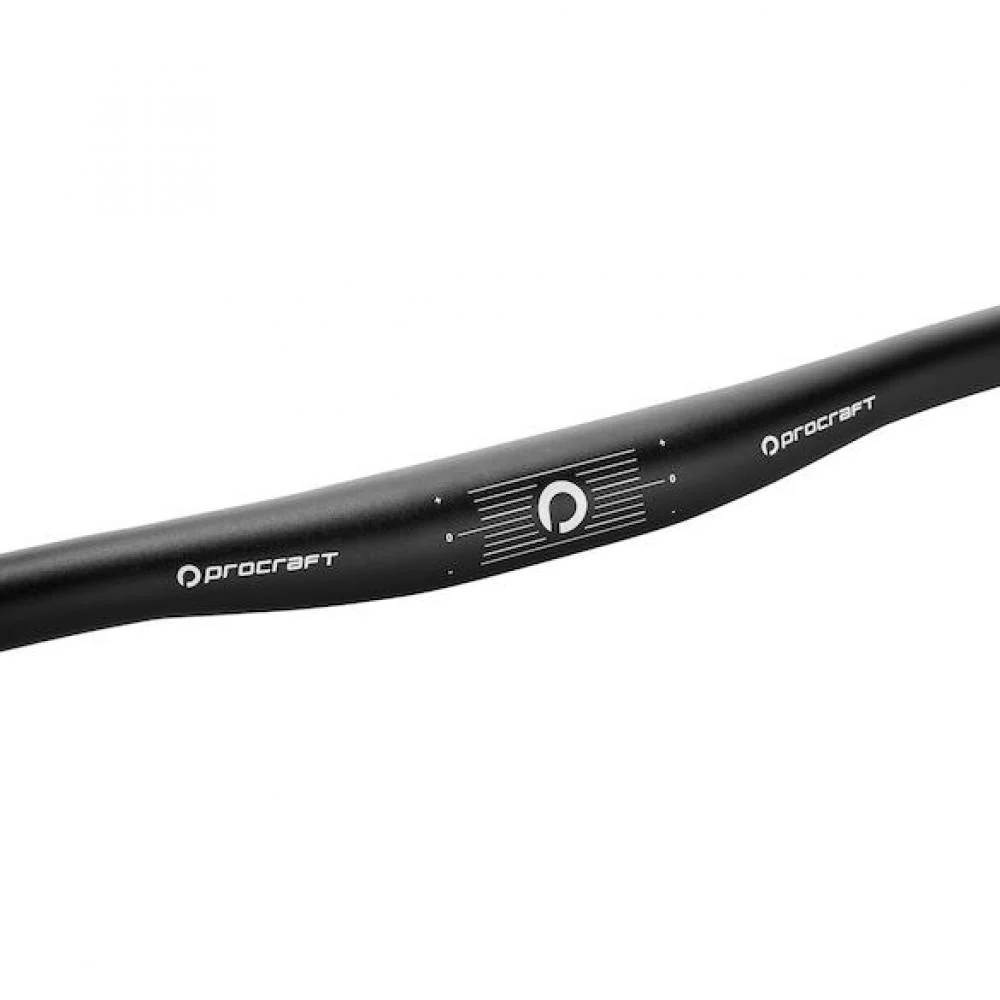 Procraft Procraft Lenker Flat Pro 660 x 31,8 mm Schwarz - Flacher Aluminium-Lenker mit 8° Backsweep – Bild 3