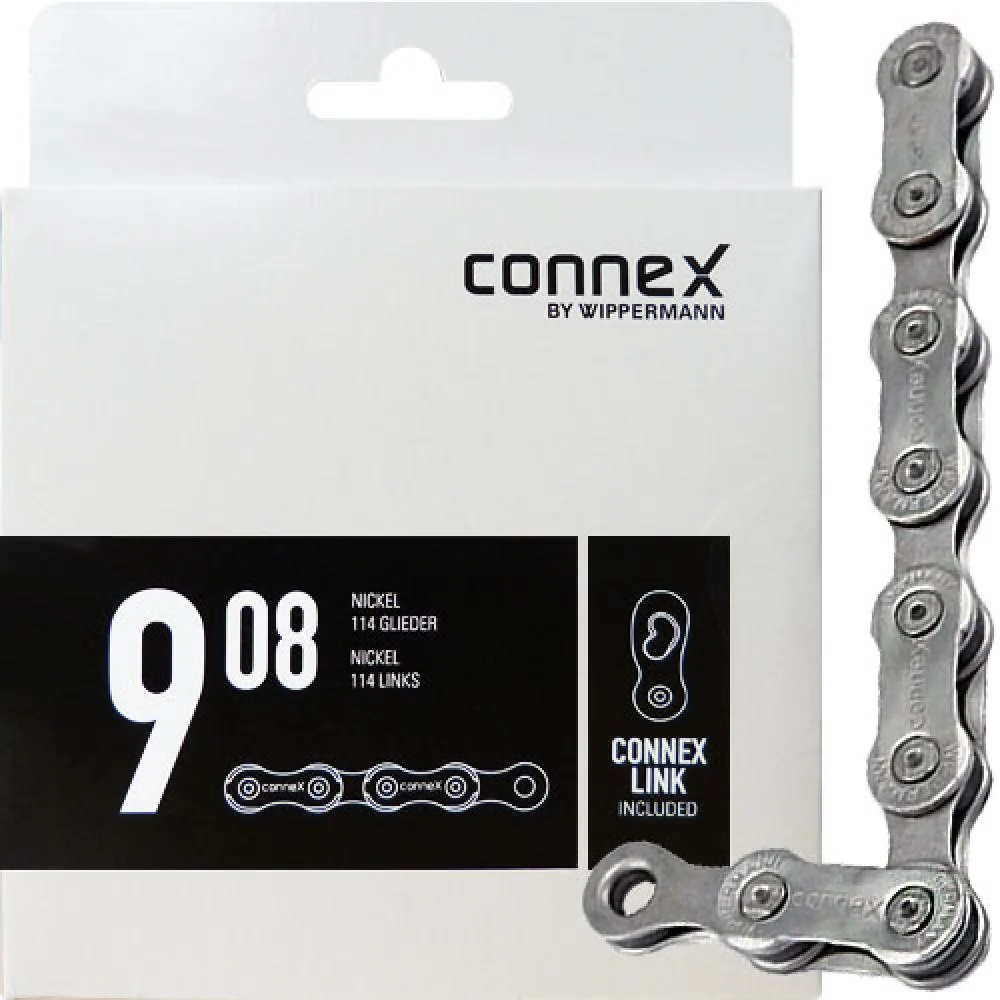 Connex Connex Wippermann Kette 908 1/2" x 11/128" 114 Glieder 6,6mm 9-fach