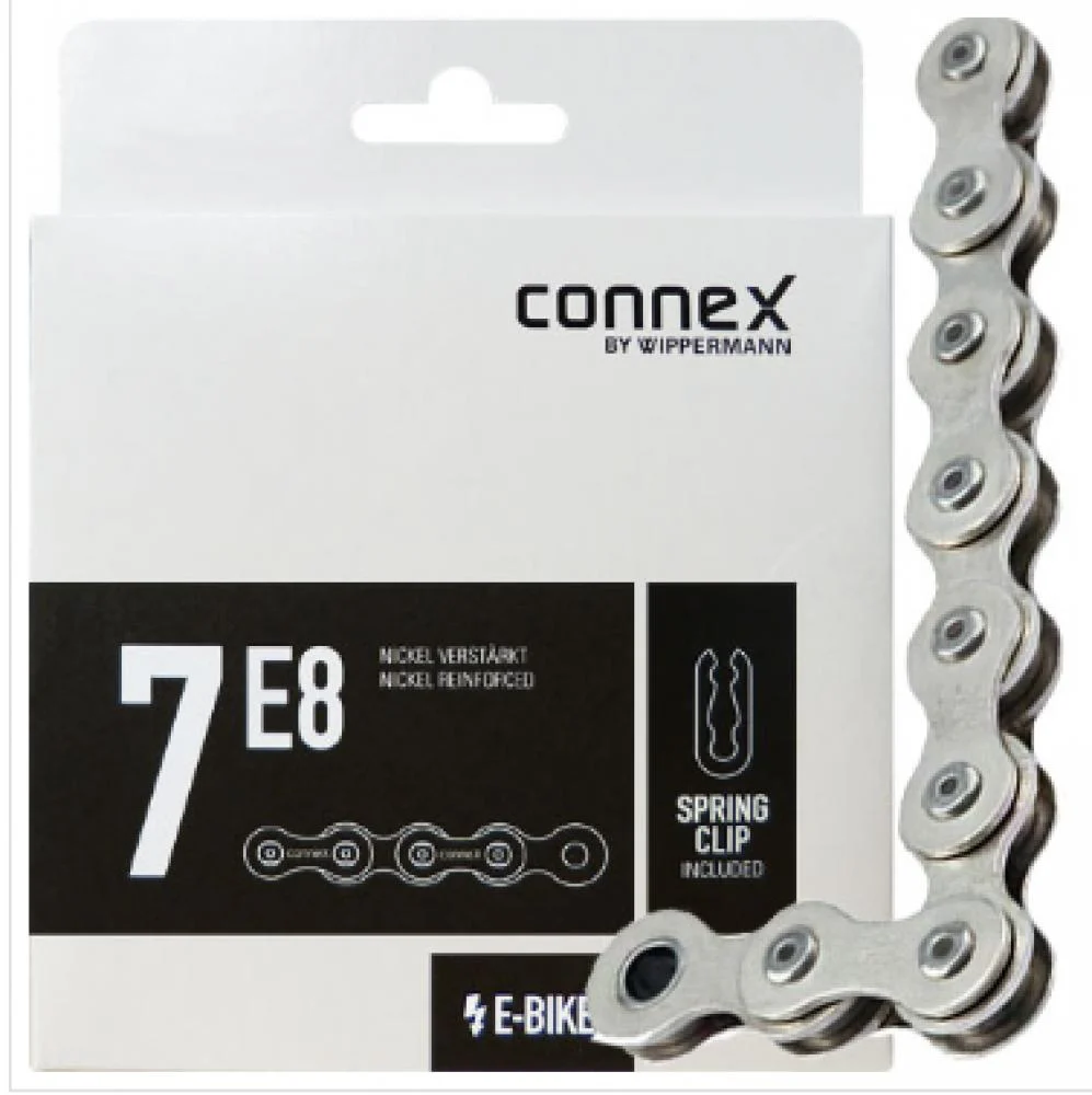 Connex Connex 7E8 E-Bike-Fahrradkette 1-fach 136 Glieder Silber